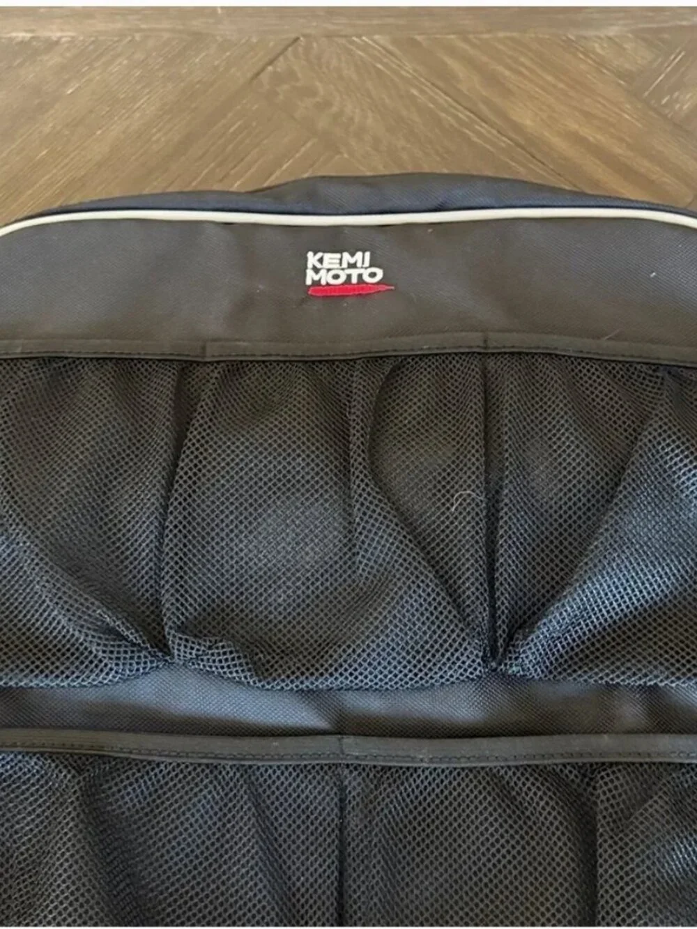 KEMIMOTO Boat Seat Back Organizer Storage Bag Black Marine Gear Holder Pontoon